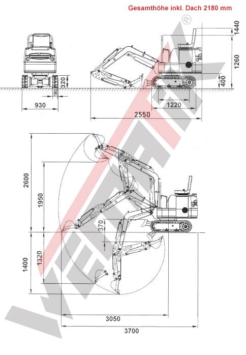 Minibagger / Microbagger Marla 120